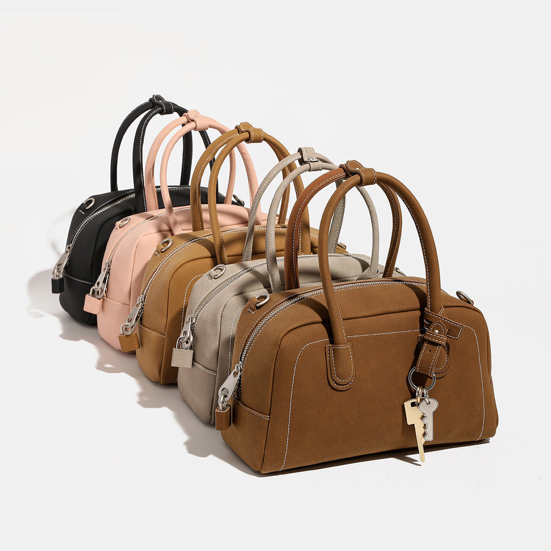 Classic Structured Handheld Satchel Bag