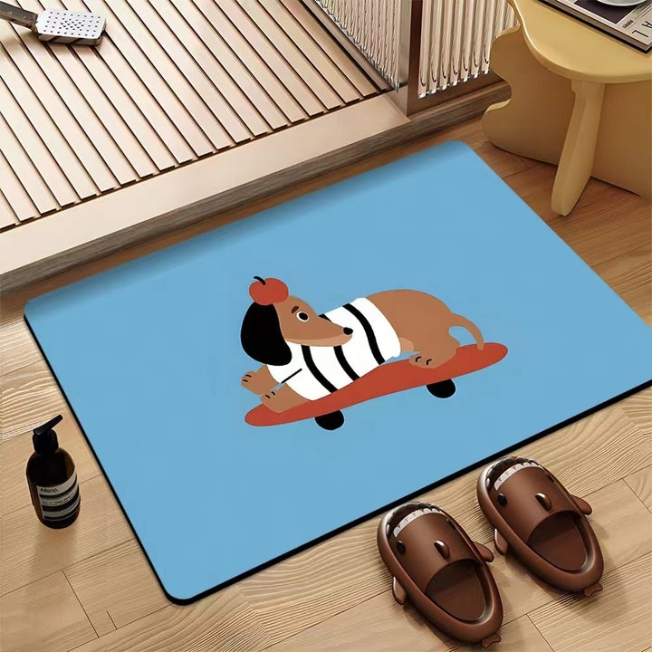 Fun Dog-Themed Indoor Mat Kalsten