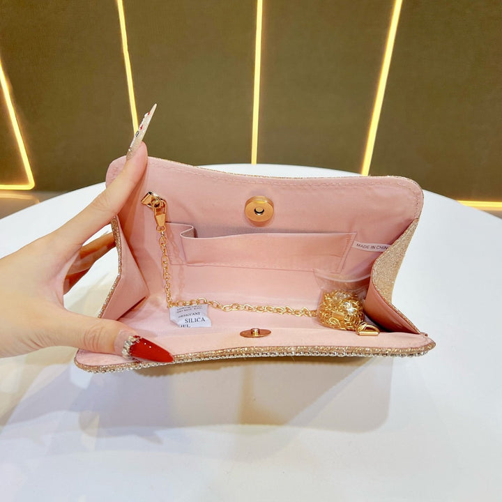 Sparkling Crystal-Trim Clutch