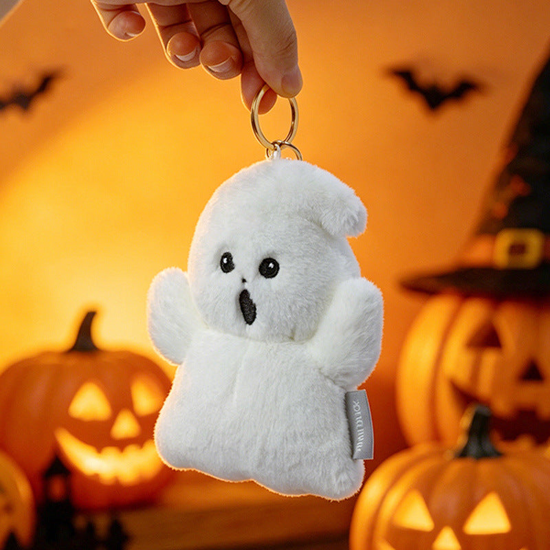Cozy decorative pumpkin plush pillow with face and velvet feet