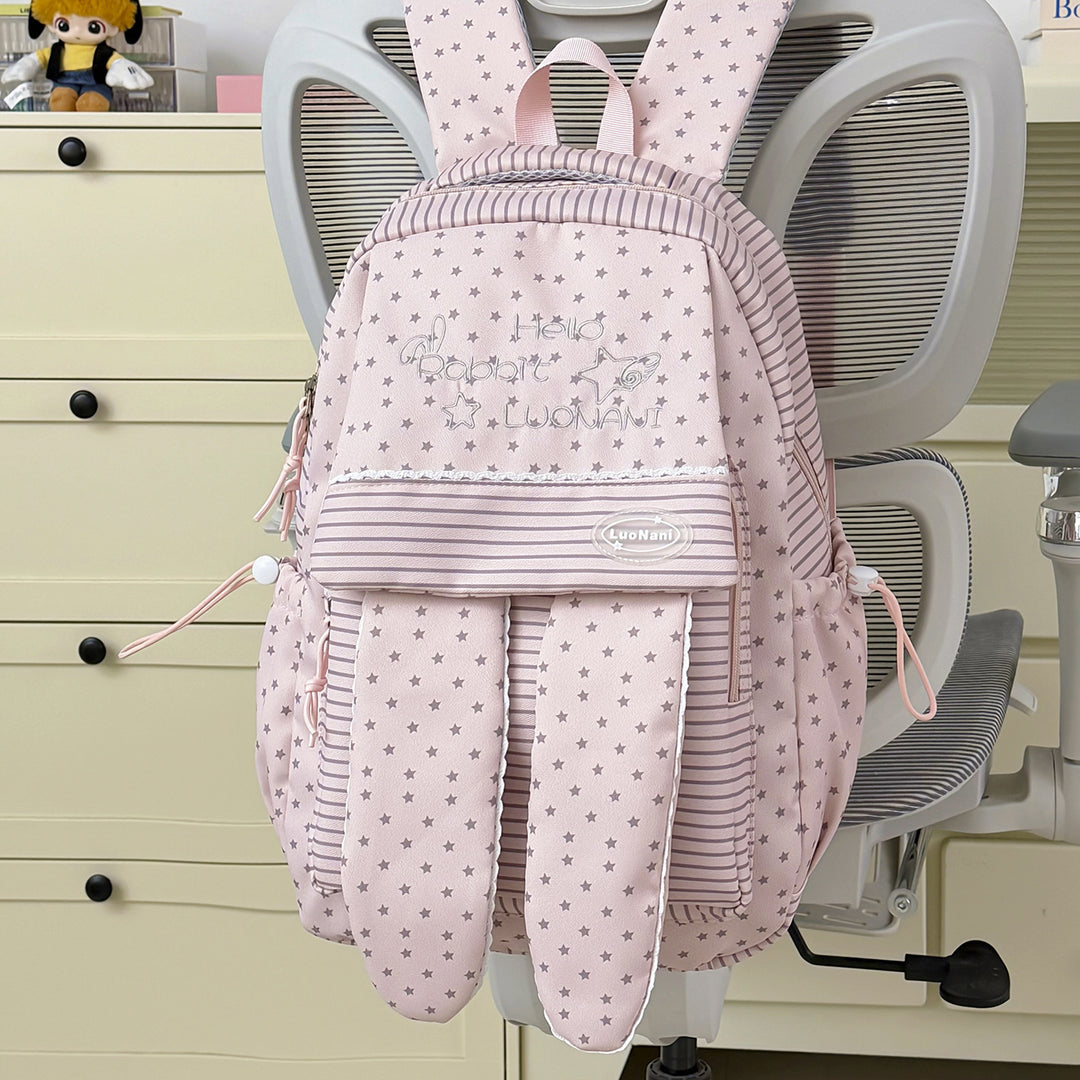 Cute Bunny Ear Patterned Backpack Kalsten