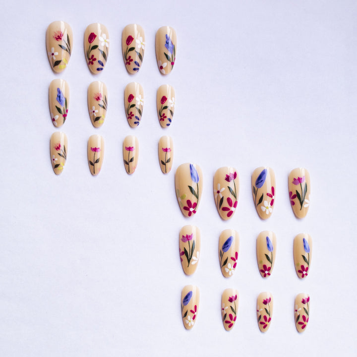 Floral Art Nail Decoration Set