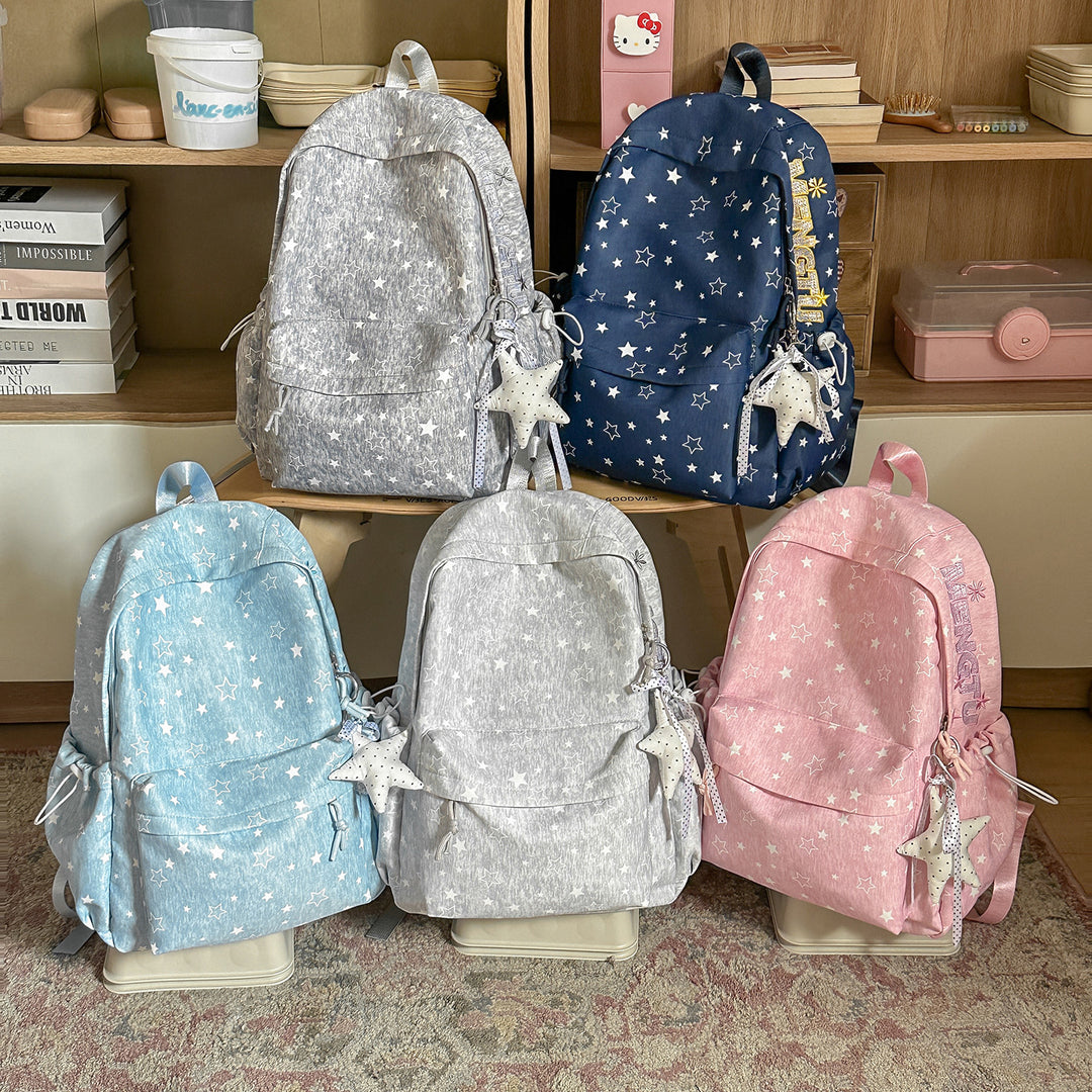 Stylish Star-Embellished Backpack Kalsten