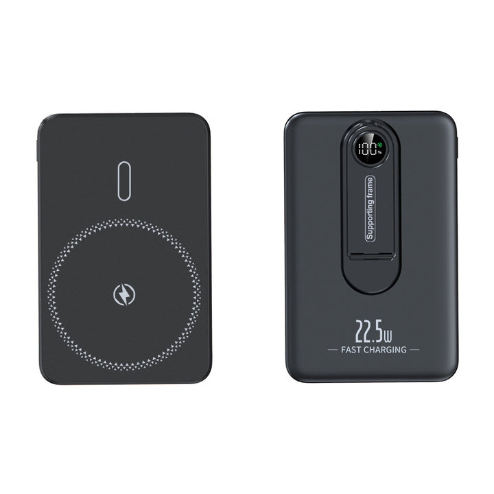 Portable Qi charging power bank with integrated fast charging function and digital display Kalsten