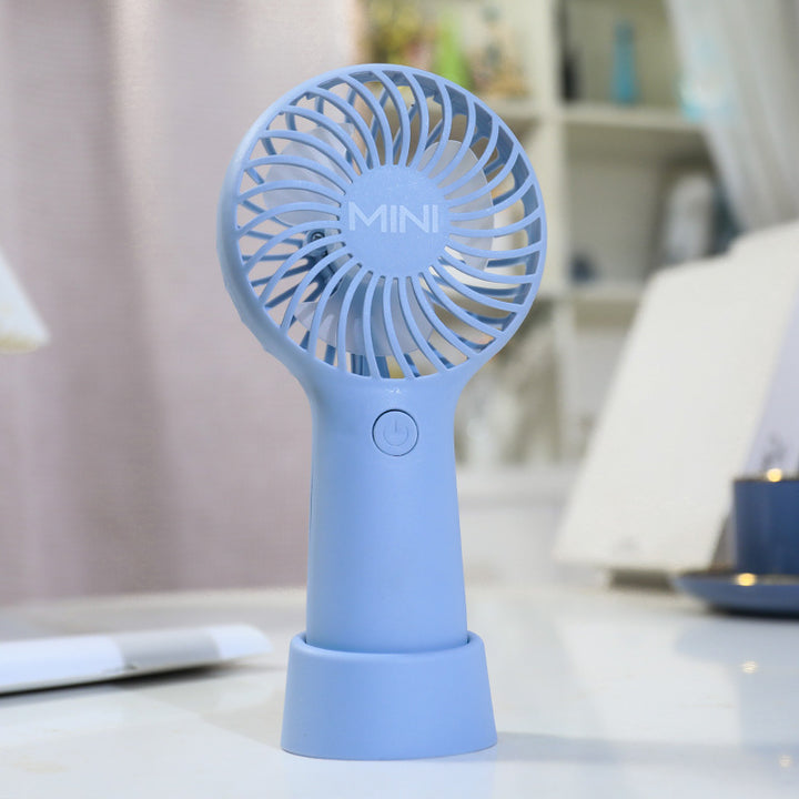 Ladies portable hand fan with ergonomic design and USB charging function Kalsten