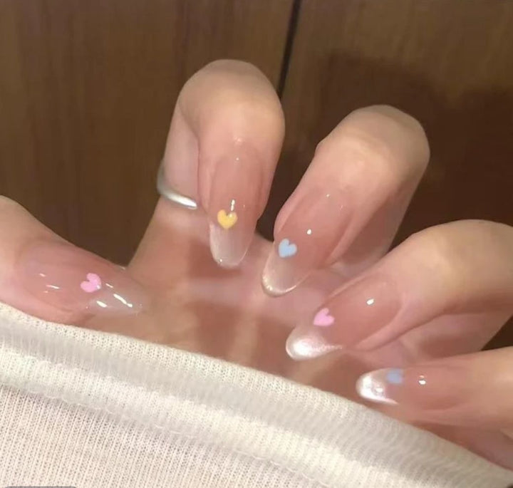 Elegant Press-On Nail Set with Glossy Finish Kalsten