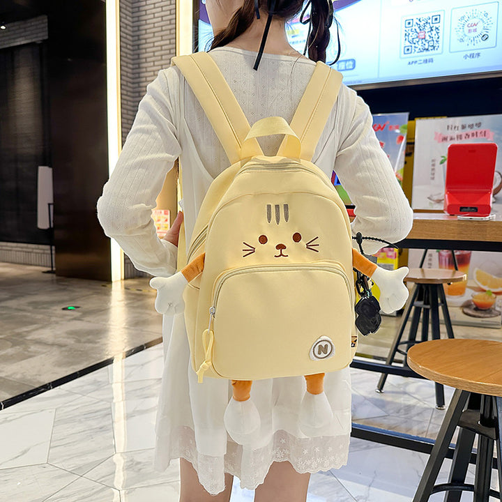 Plush Cat-Themed Backpack Kalsten