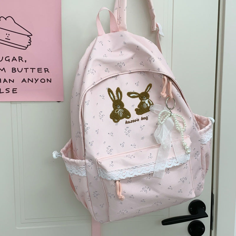 Cute Bunny-Themed Casual Backpack Kalsten