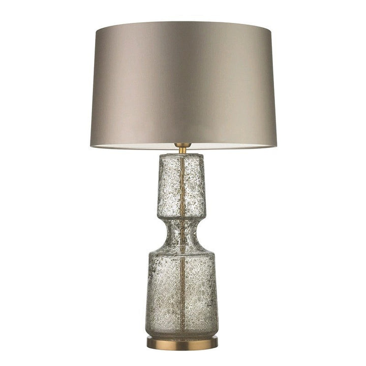 Stylish Glass Table Lamp with Elegant Black Shade