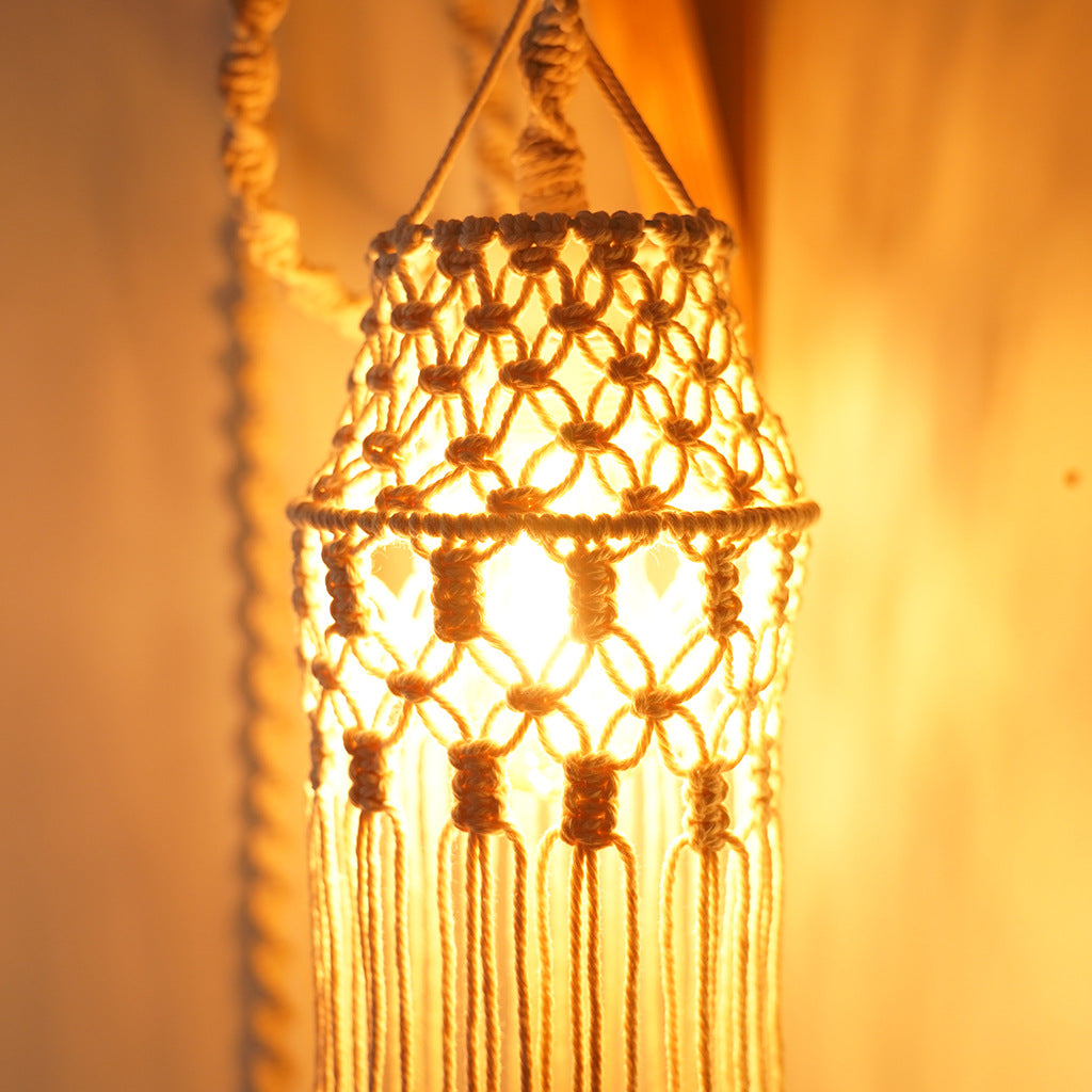 Decorative Macramé Pendant Light Kalsten