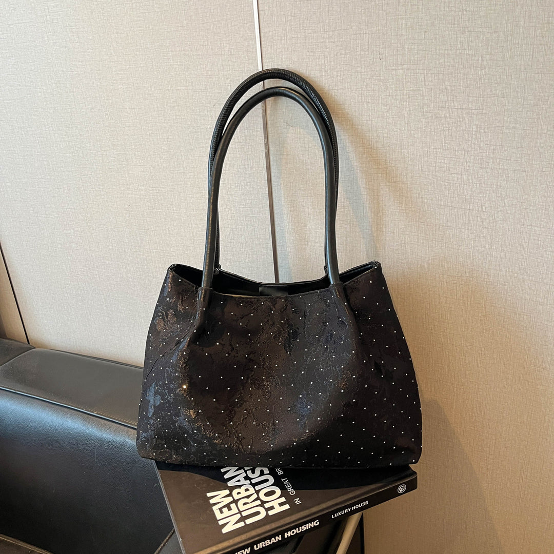 Stylish Metallic-Accented Handbag