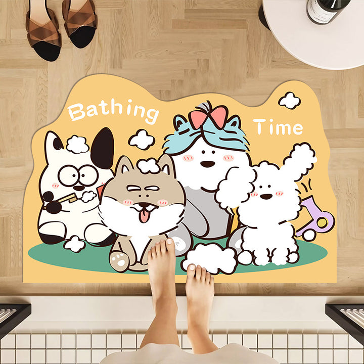 Cute Cartoon-Themed Indoor Area Mat