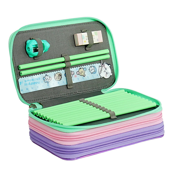Dinosaur-Themed Dual-Zipper Pencil Case kalsten