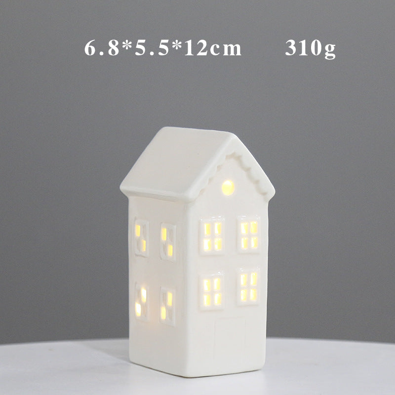 Decorative Ceramic House Lantern Kalsten 1790310210