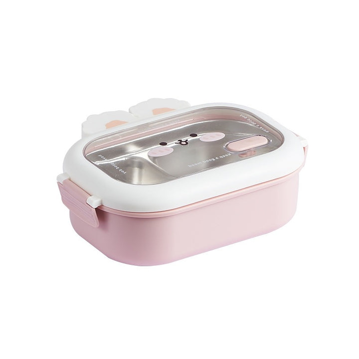 Cute Animal-Themed Multi-Compartment Lunch Container