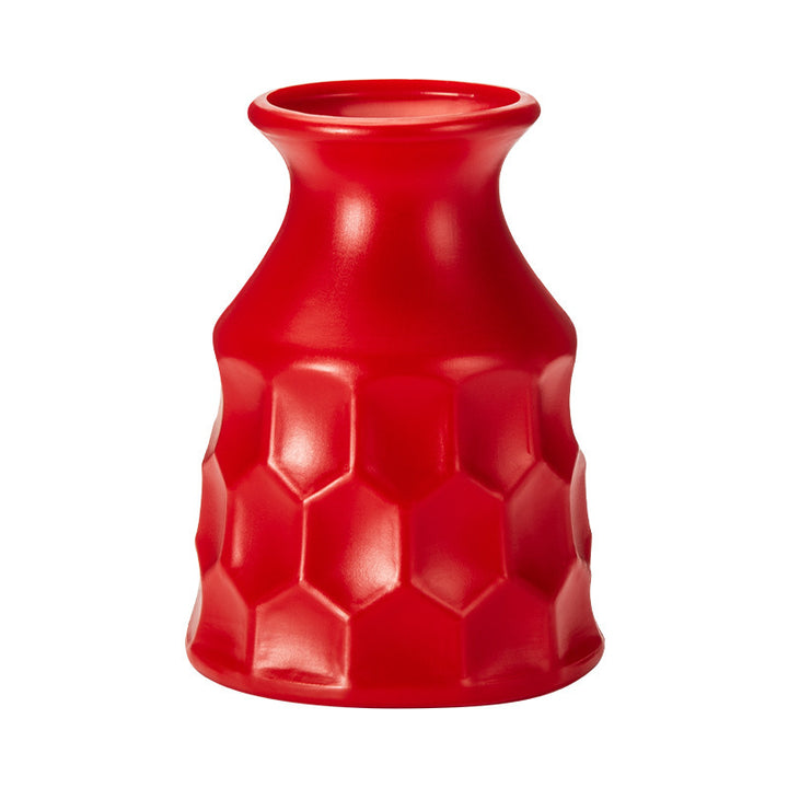 Artistic Hexagon Textured Vase Kalsten