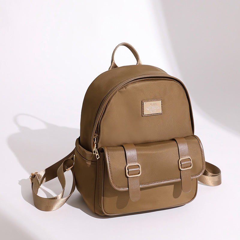 Compact Leather Backpack