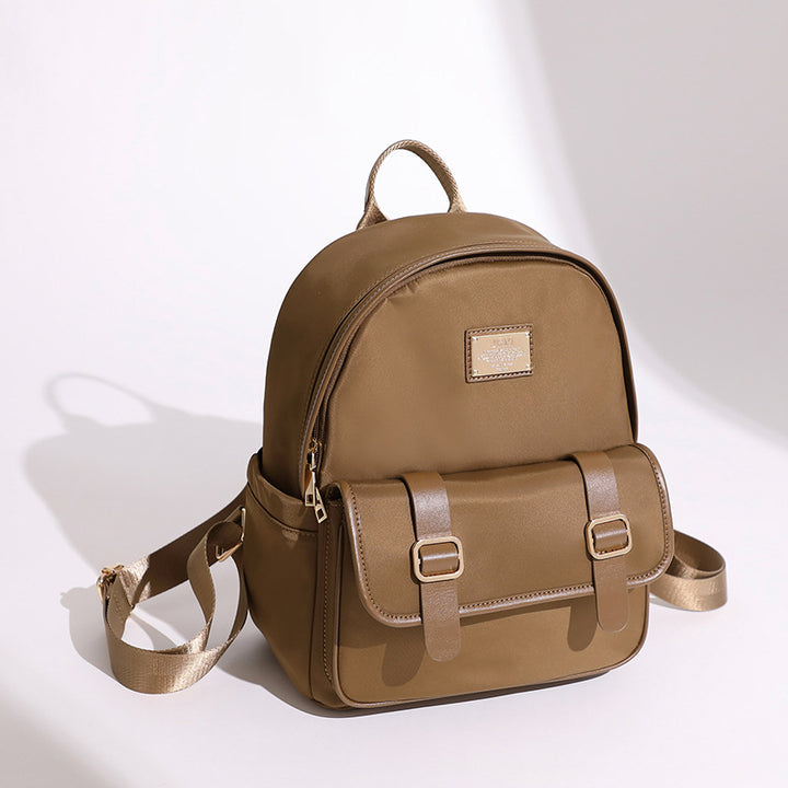 Compact Leather Backpack