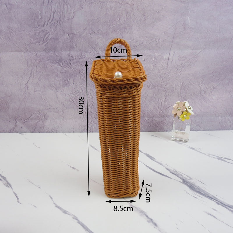Woven Storage Basket with Handle Kalsten