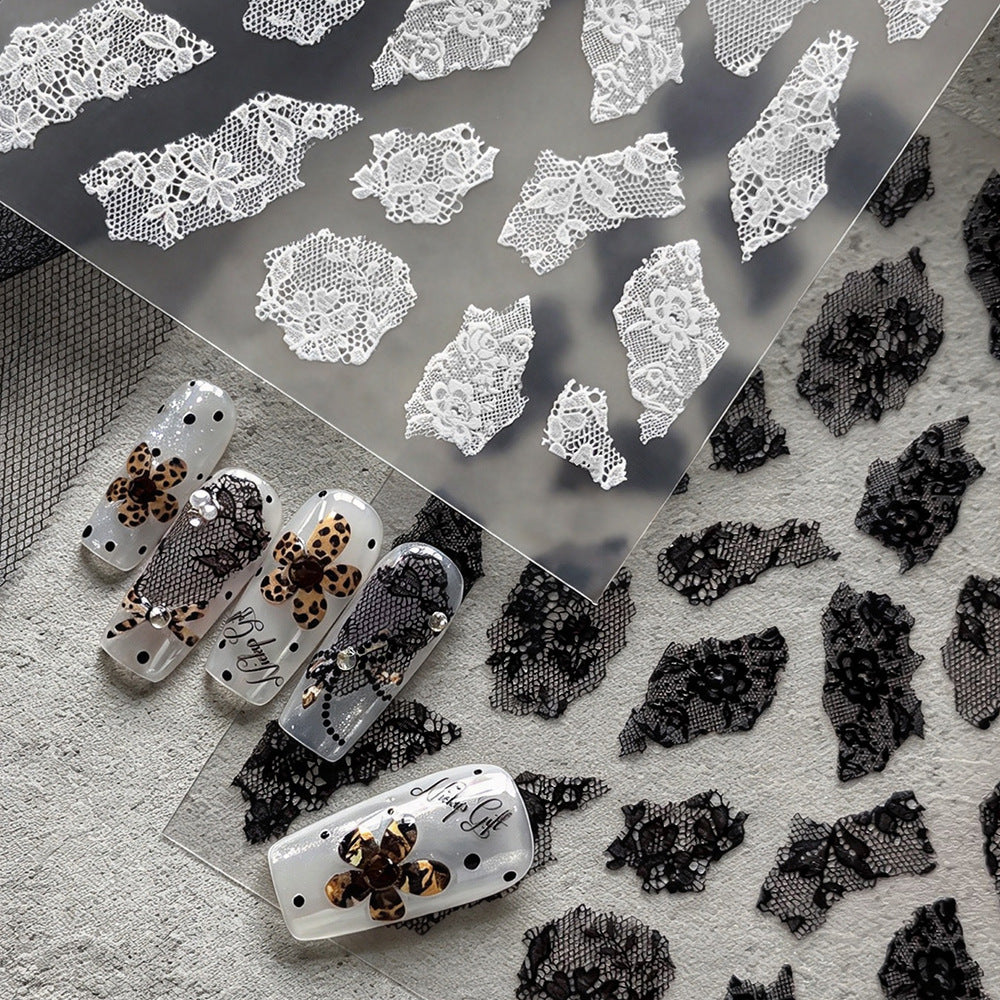 Delicate Lace Nail Art Sticker Set
