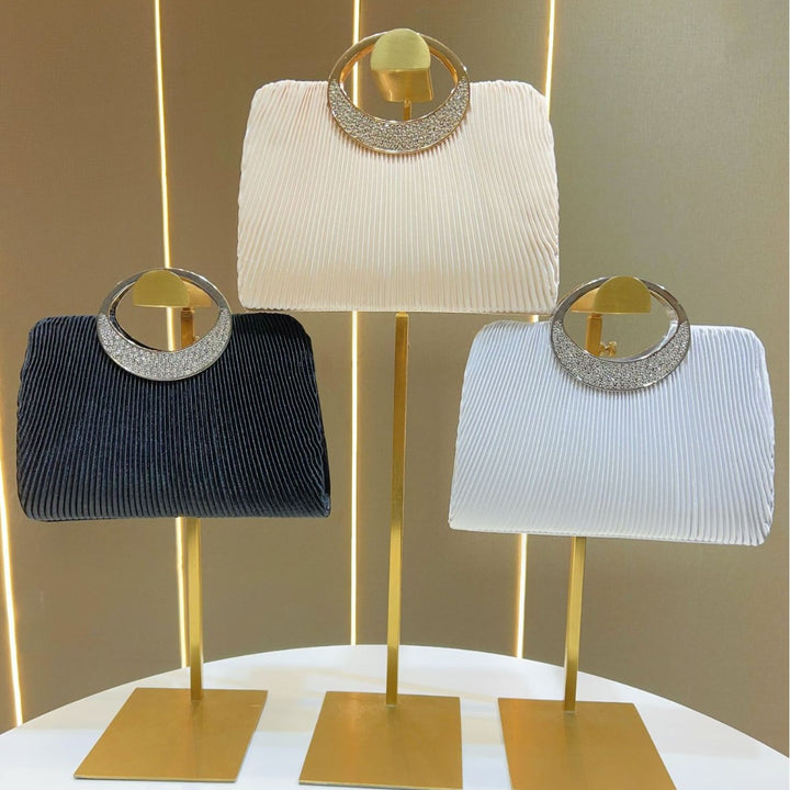 Elegant Pleated Evening Clutch