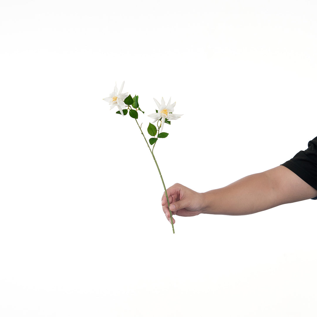 Lifelike Multi-Bloom Flower Stem