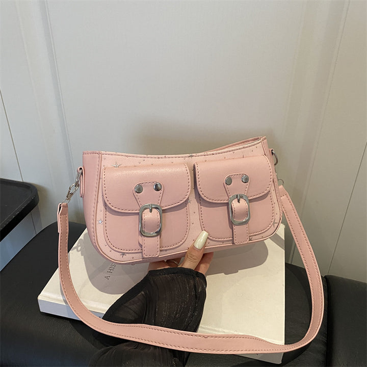 Buckle-Detail Crossbody Bag