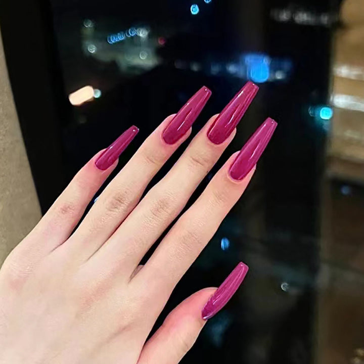 Long-Lasting Glossy Press-On Nails