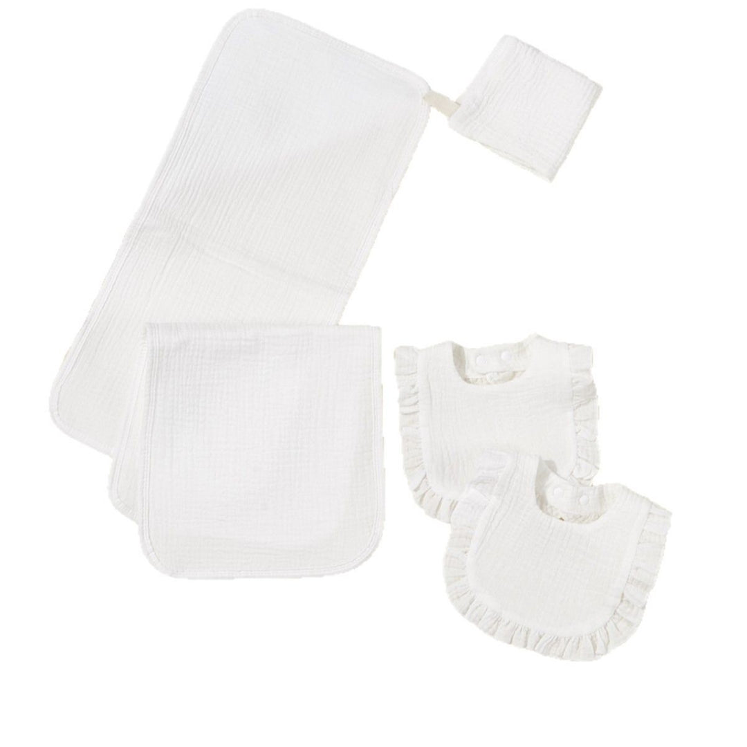 Soft Muslin Baby Bib and Changing Pad Set kalsten