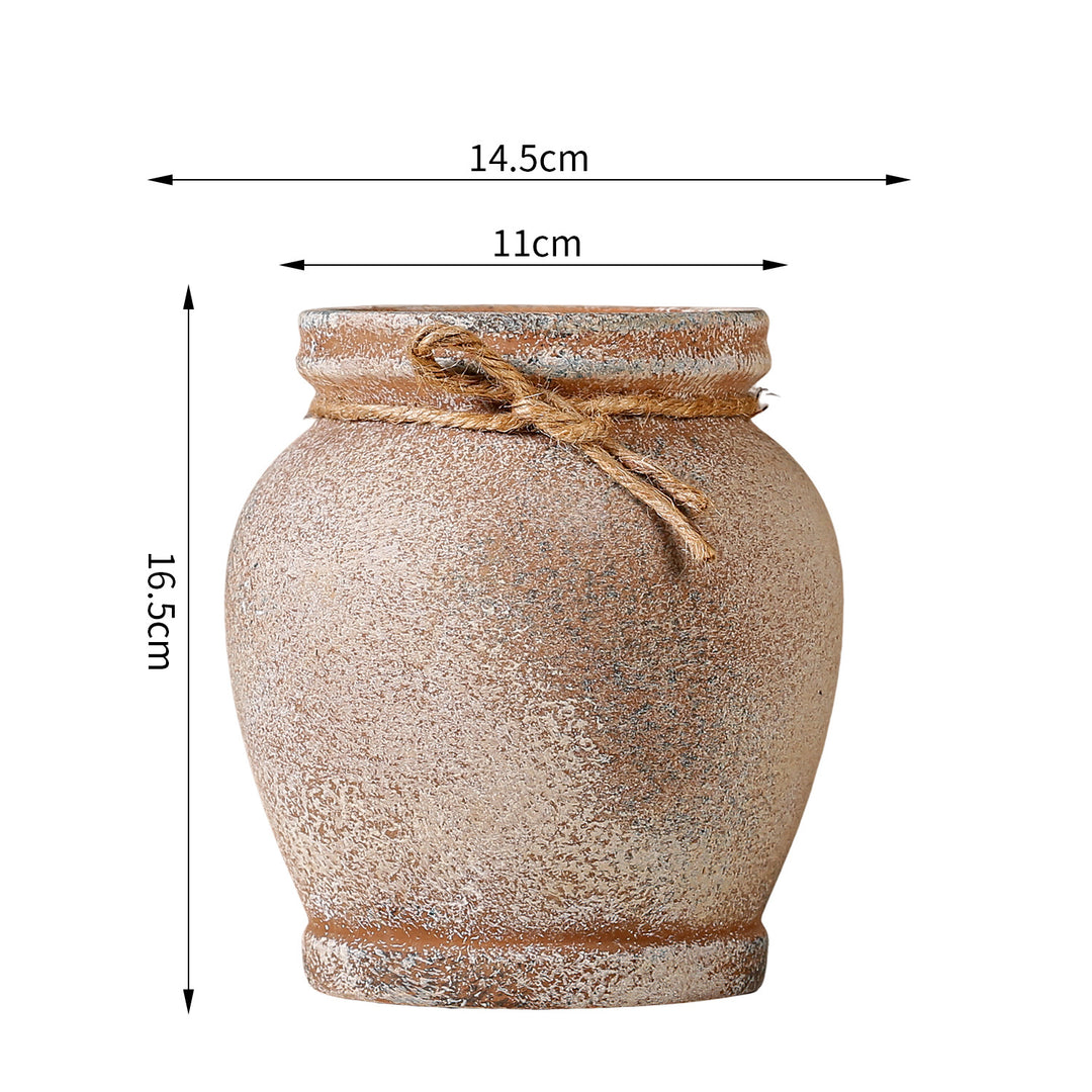 Rustic ceramic plant decoration Kalsten