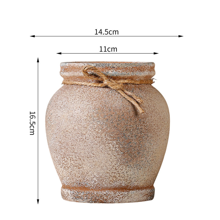 Rustic ceramic plant decoration Kalsten