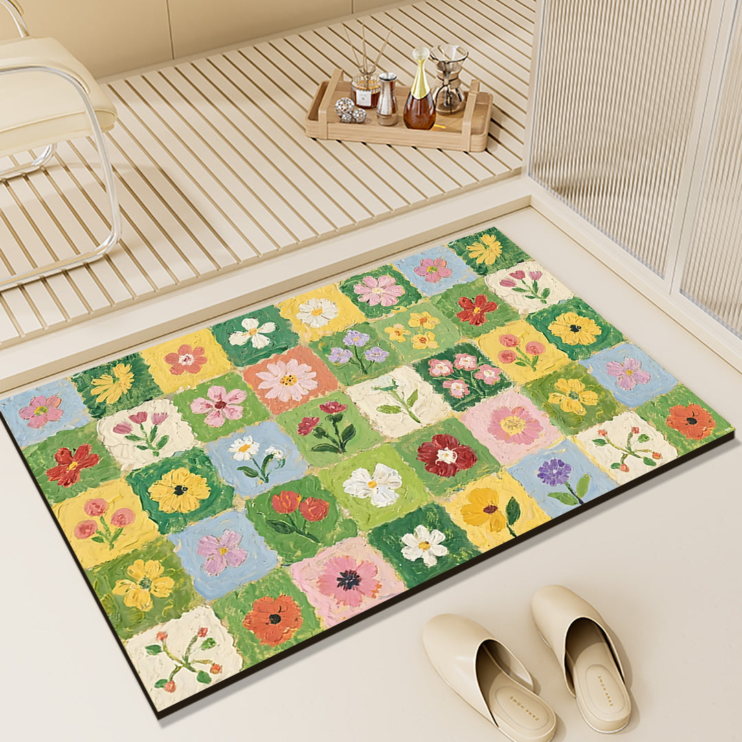 Floral Patterned Indoor Area Rug Kalsten