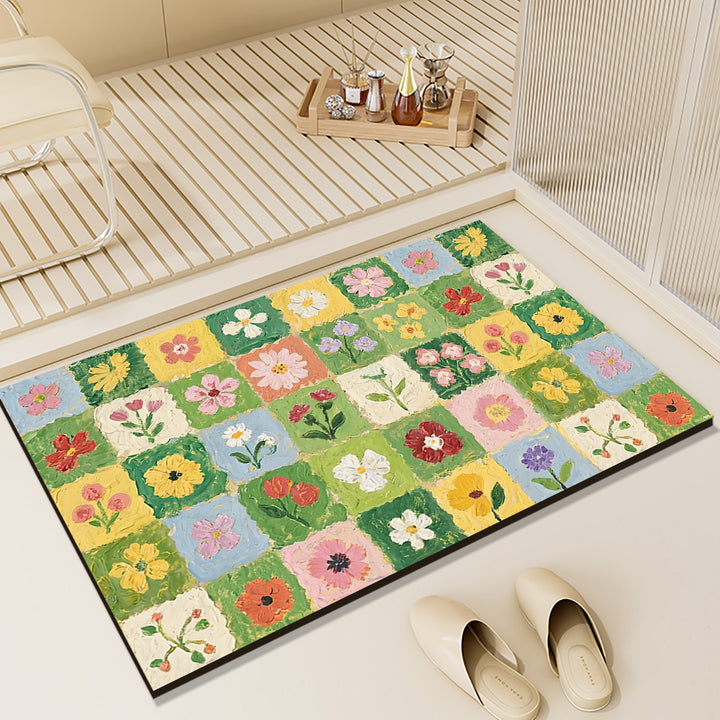 Floral Patterned Indoor Area Rug Kalsten