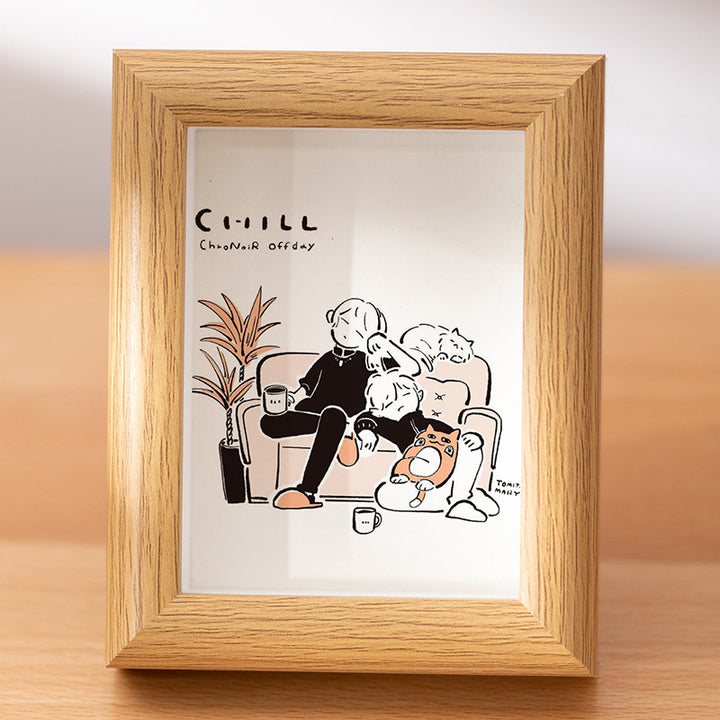 Artistic Character Illustration Display Frame