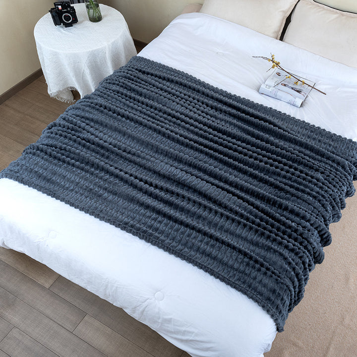 Women's extra warm and luxurious cuddly blanket with textured design Kalsten