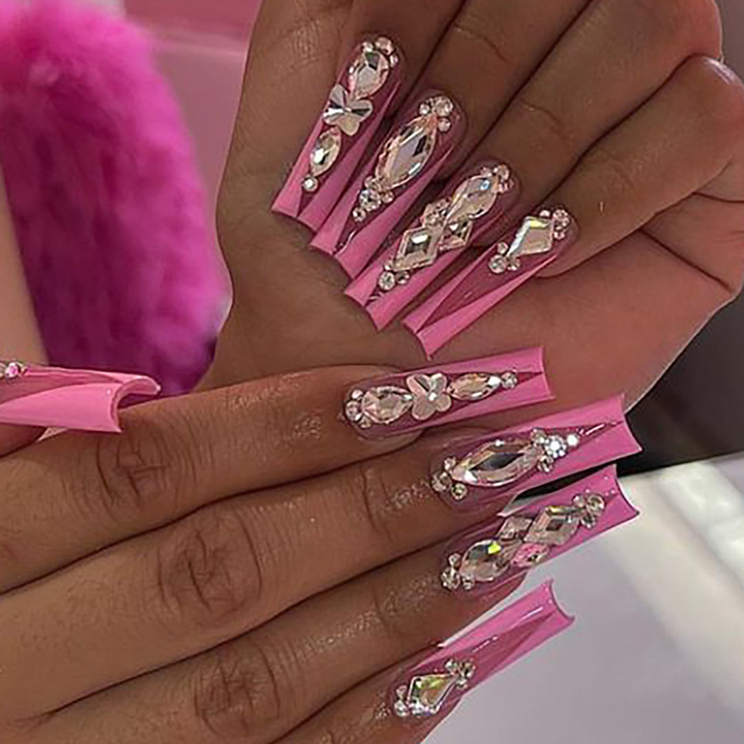 Decorative 3D Butterfly Press-On Nails Kalsten