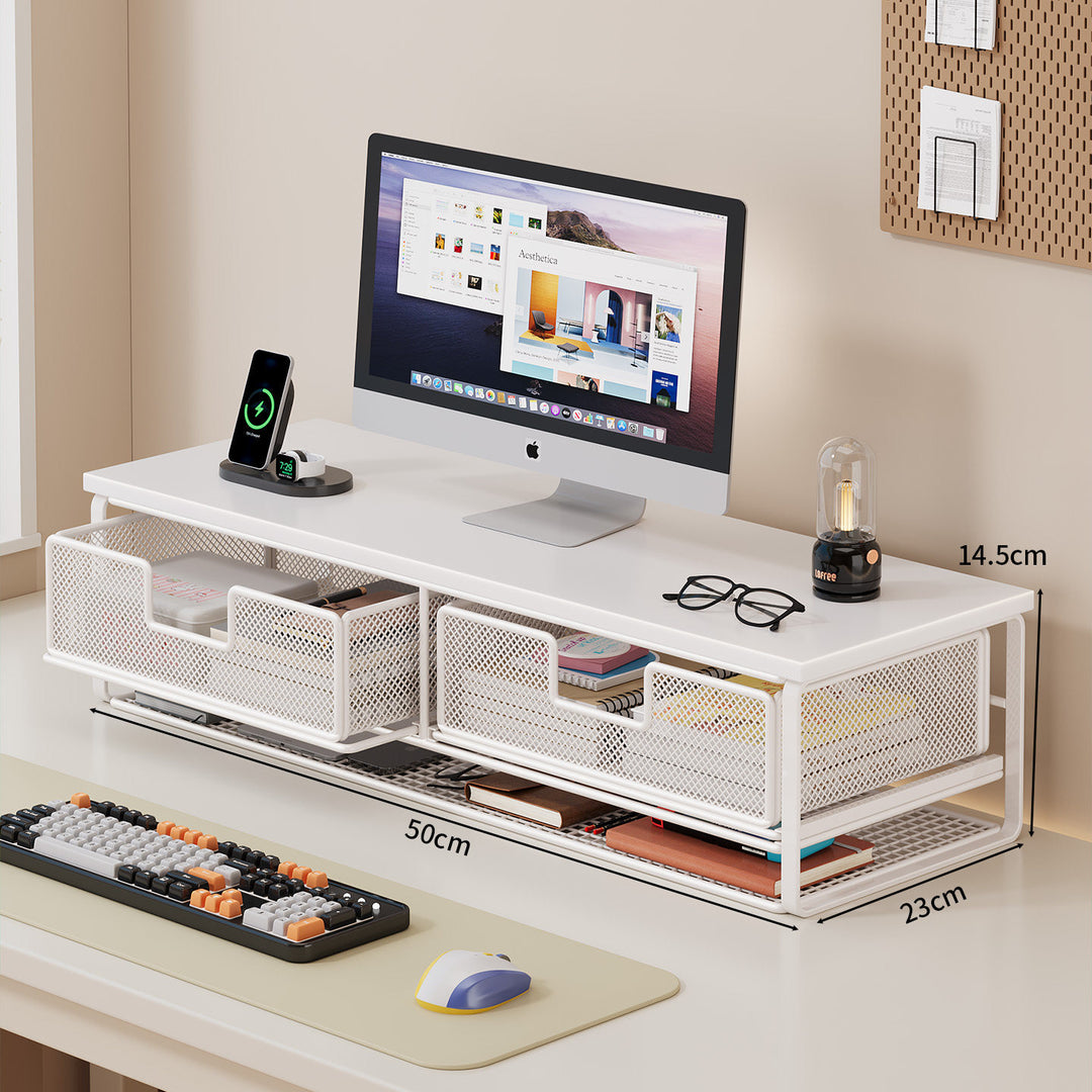 Multi-Functional Desk Organizer with Mesh Storage Bins Kalsten