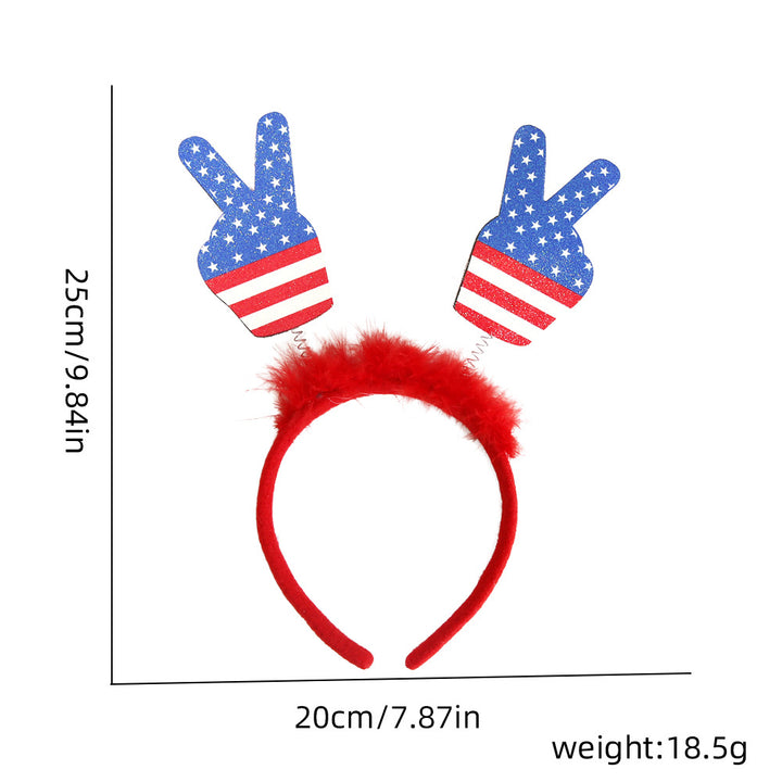 Unisex nan festive party headband with pompom and star island Kalsten