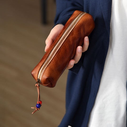 Premium Leather Pencil Case