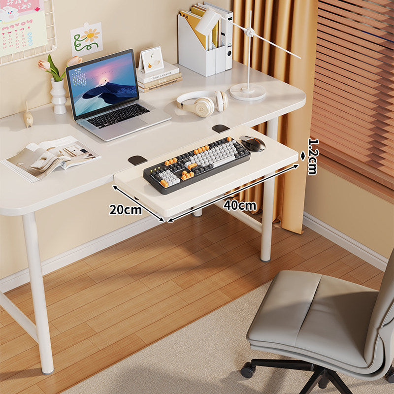 Long Under-Desk Pull-Out Sliding Keyboard and Work Surface Shelf