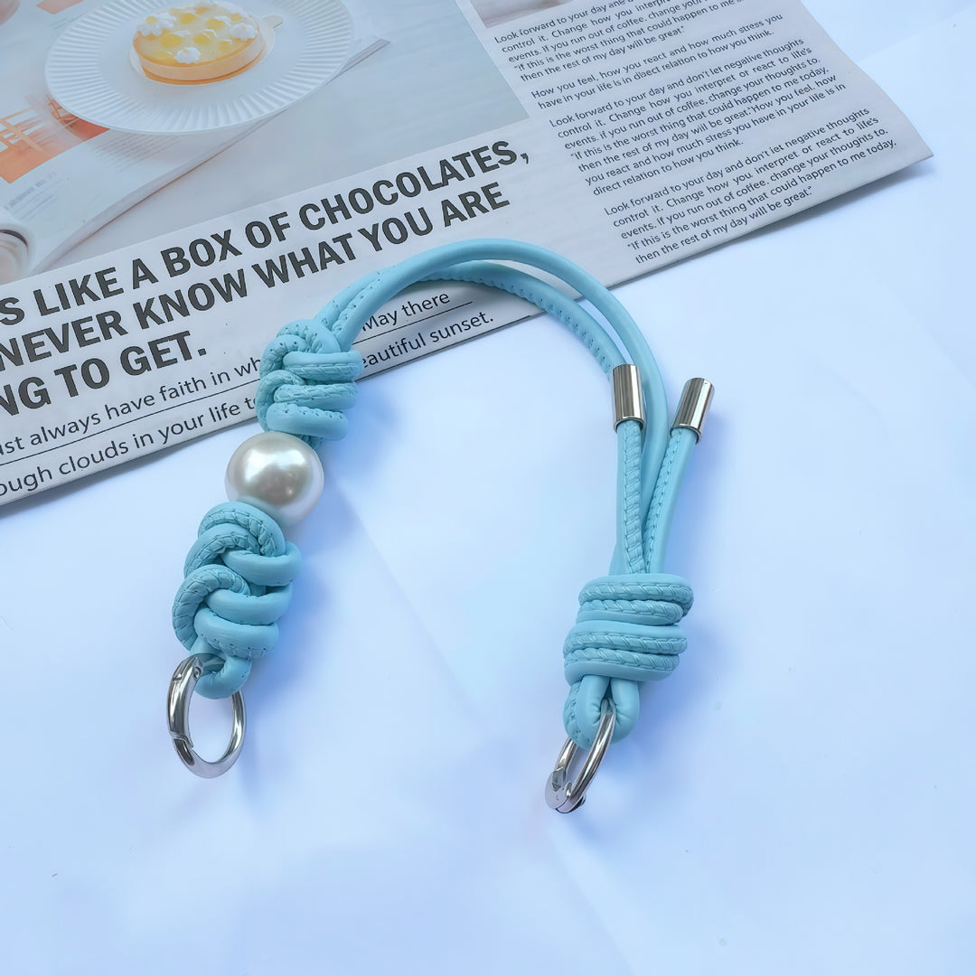 Elegant Knotted Leather Keychain Holder Kalsten