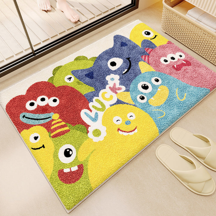 Fun Monster-Themed Bathroom Mat Kalsten