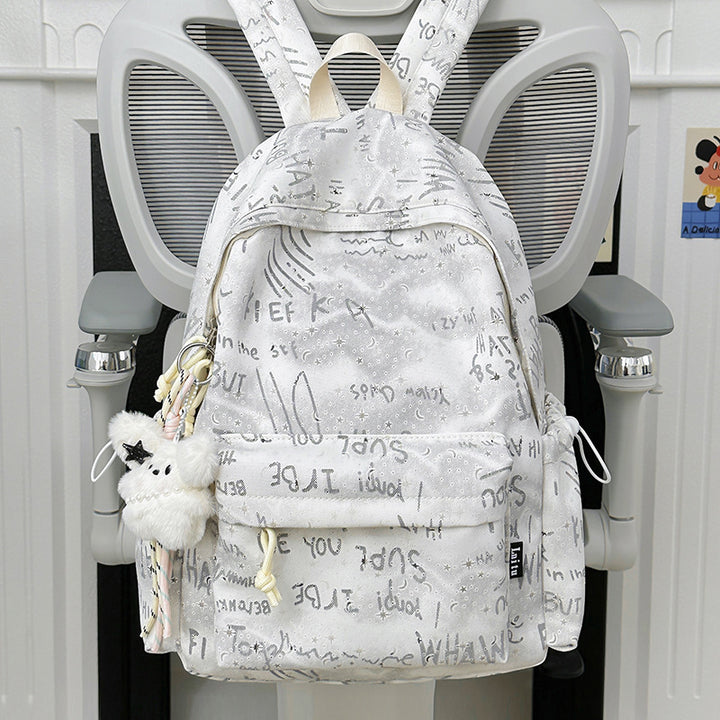 Trendy Script Print Backpack Kalsten
