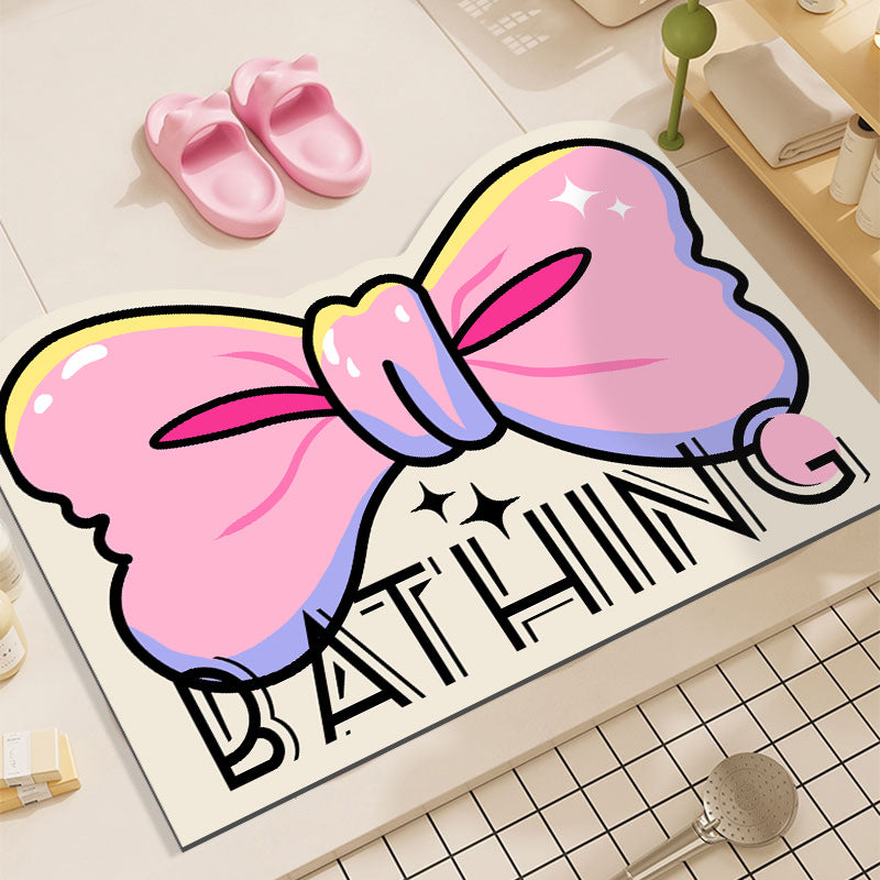 Cartoon-Themed Bath Area Rug