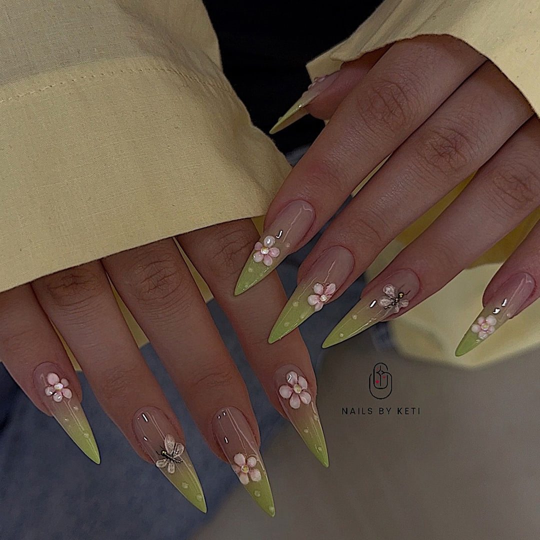 Botanical Art Press-On Nails