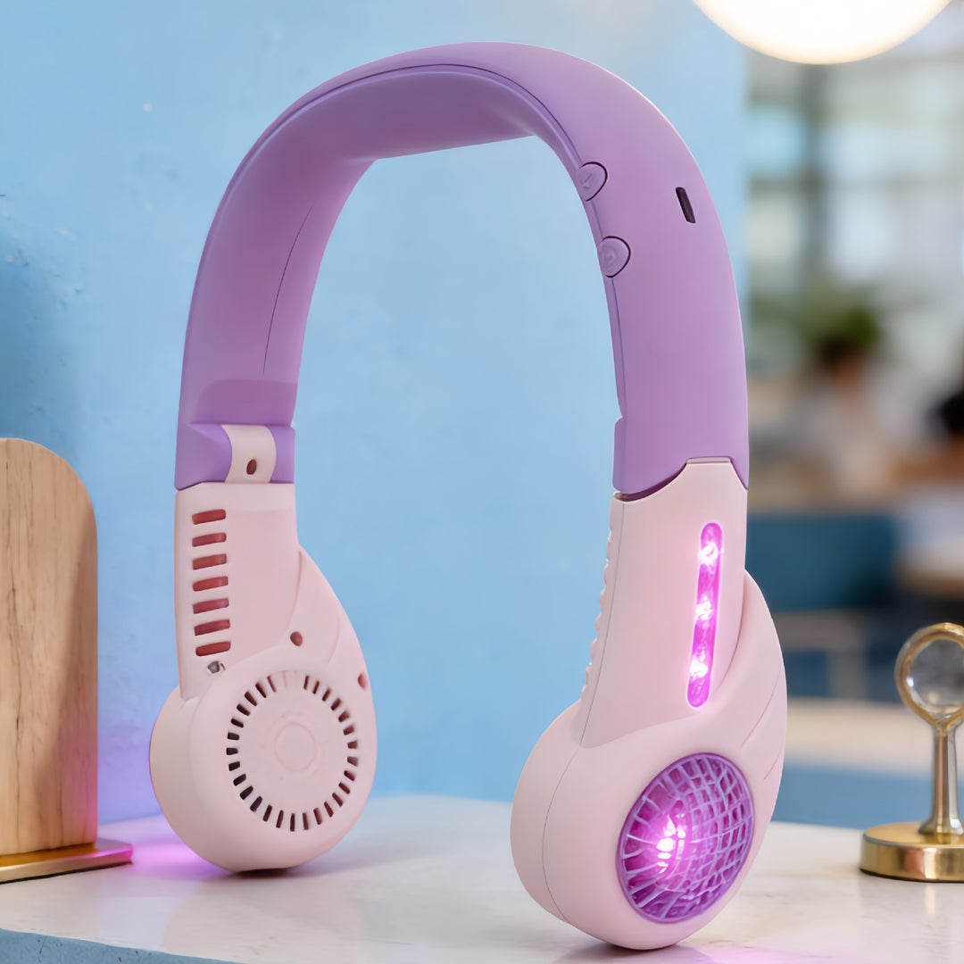Ladies portable neck fan with innovative air circulation Kalsten