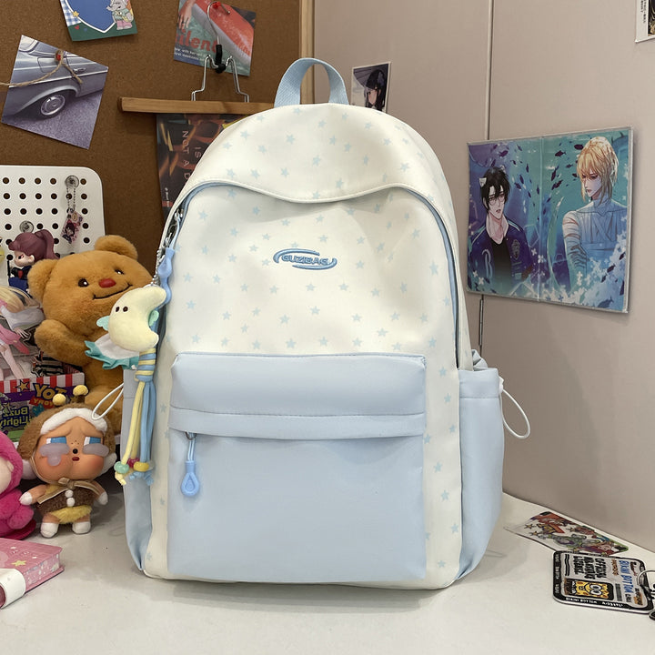 Stylish Printed Backpack with Fun Character Accents Kalsten