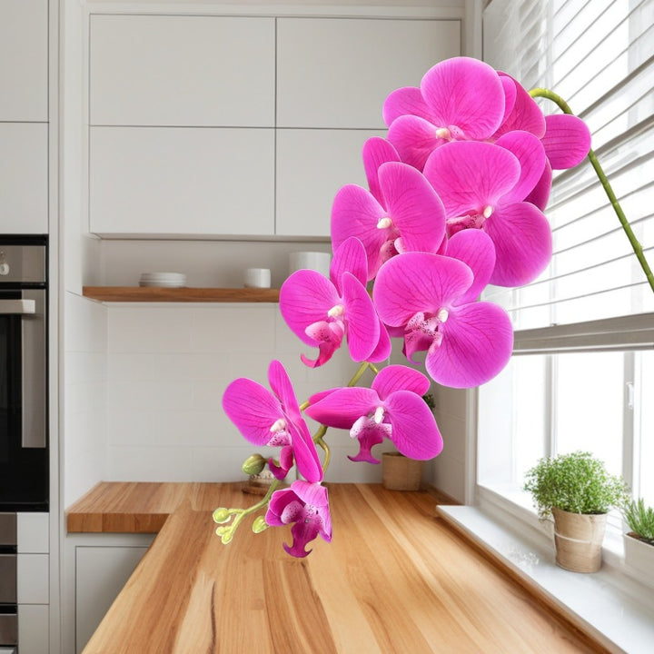 Realistic Silk Orchid Stem