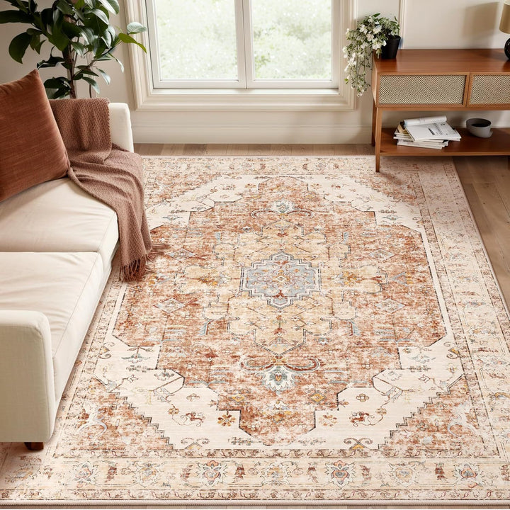 Floral Pattern Area Rug for Living Room