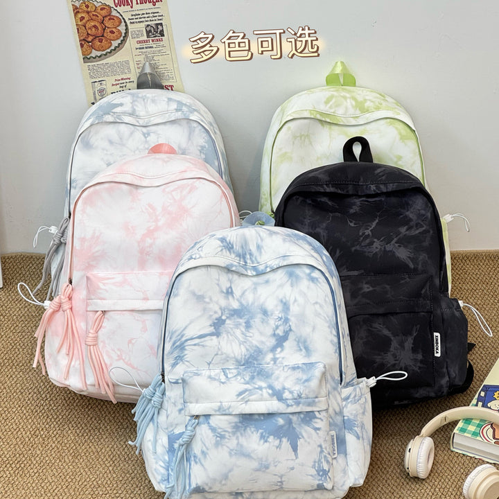 Trendy Tie-Dye Patterned Backpack Kalsten